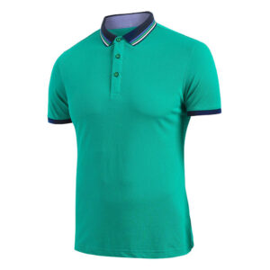 Custom Polo Shirt Manufacturer – Men’s Green Polo Shirt Sample