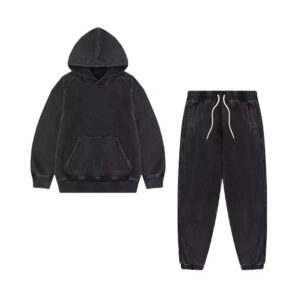 Effortless Confidence-Luxe Black Essential Tracksuit