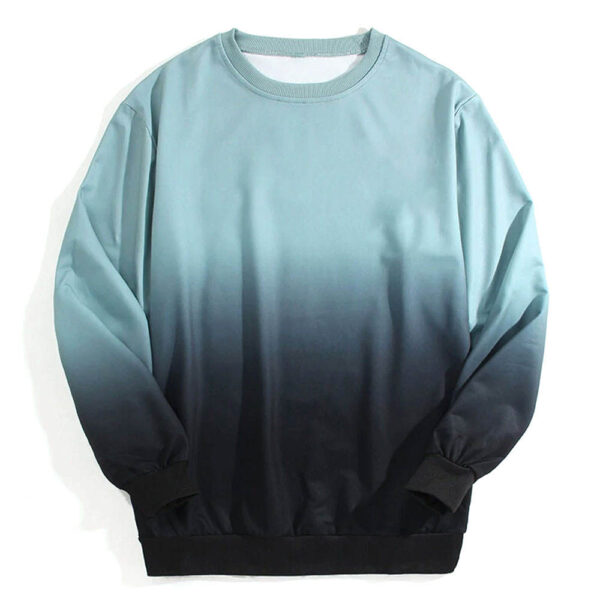 Aqua-Black Ombre Sweatshirt Bold & Uplifting Vibe Aqua-Black Ombre Sweatshirt Bold & Uplifting Vibe