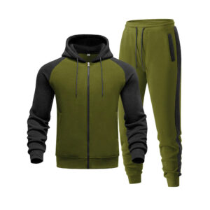 Victory Olive & Charcoal Tracksuit Confident Style