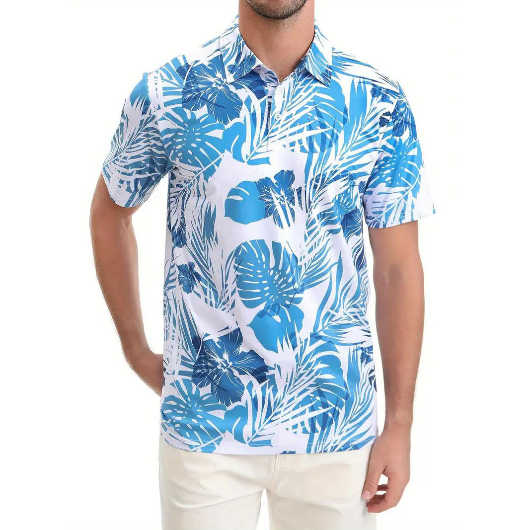 Ultimate 3D Print Polo Shirt - All Over Print for Men with 100% Cotton Comfort