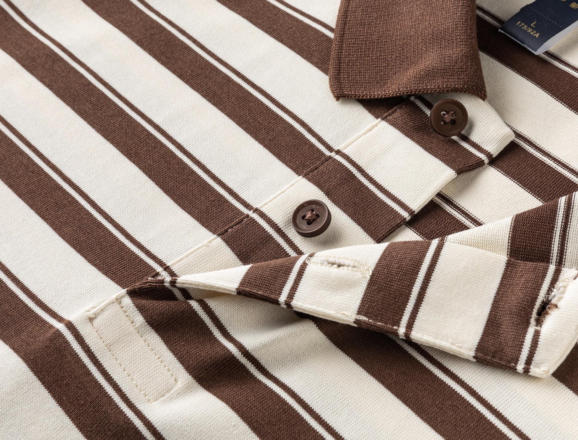 Prestige Classic Striped Polo – Timeless Style & Unmatched Comfort - Image 4