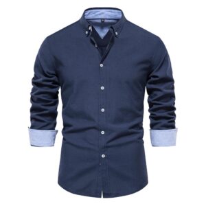 Triumph Navy Blue Button-Down Shirt