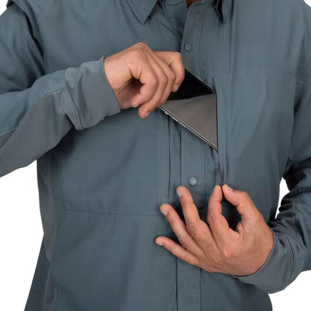 Valor Steel Blue Adventure Shirt– Confident Style - Image 4