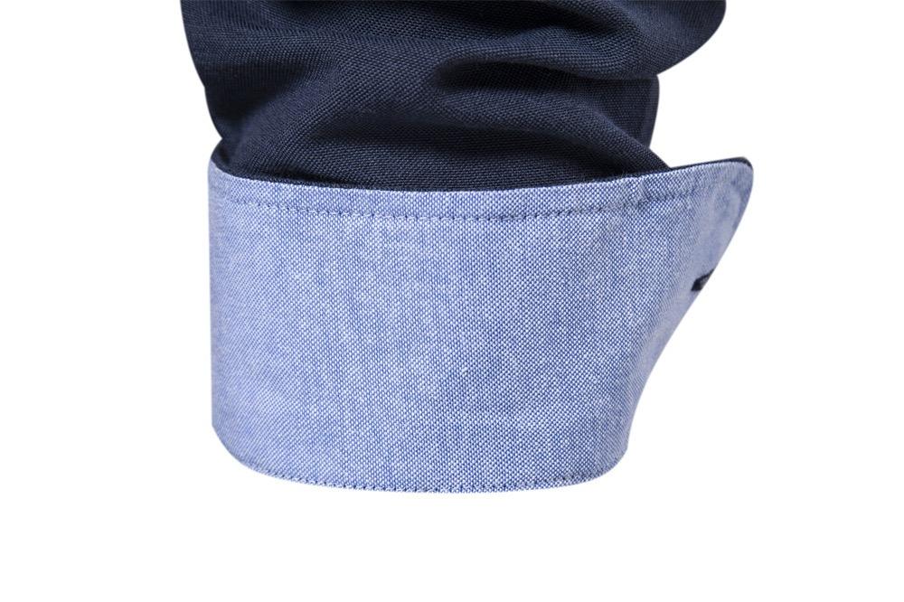 Triumph Navy Blue Button-Down Shirt – Strength Meets Sophistication - Image 5