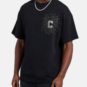 T-Shirt with Rhinestone Logo