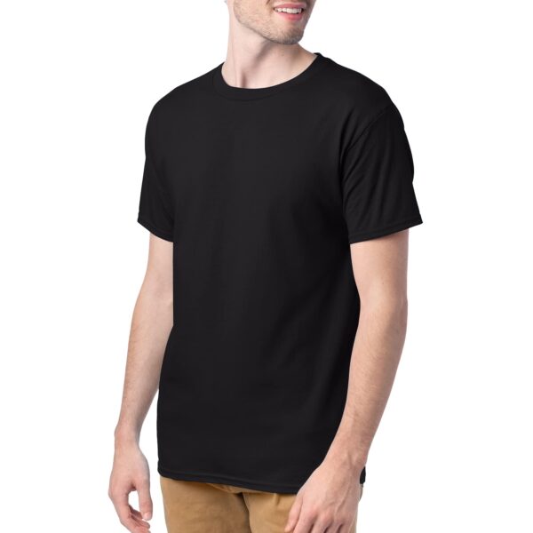 F4 plain black t shirt for men and women