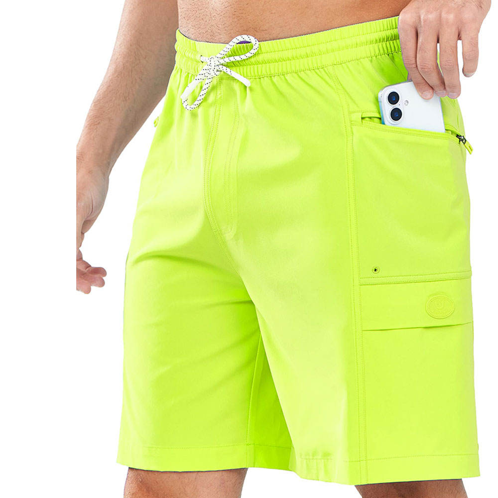 Explosive Neon Green Shorts for Men