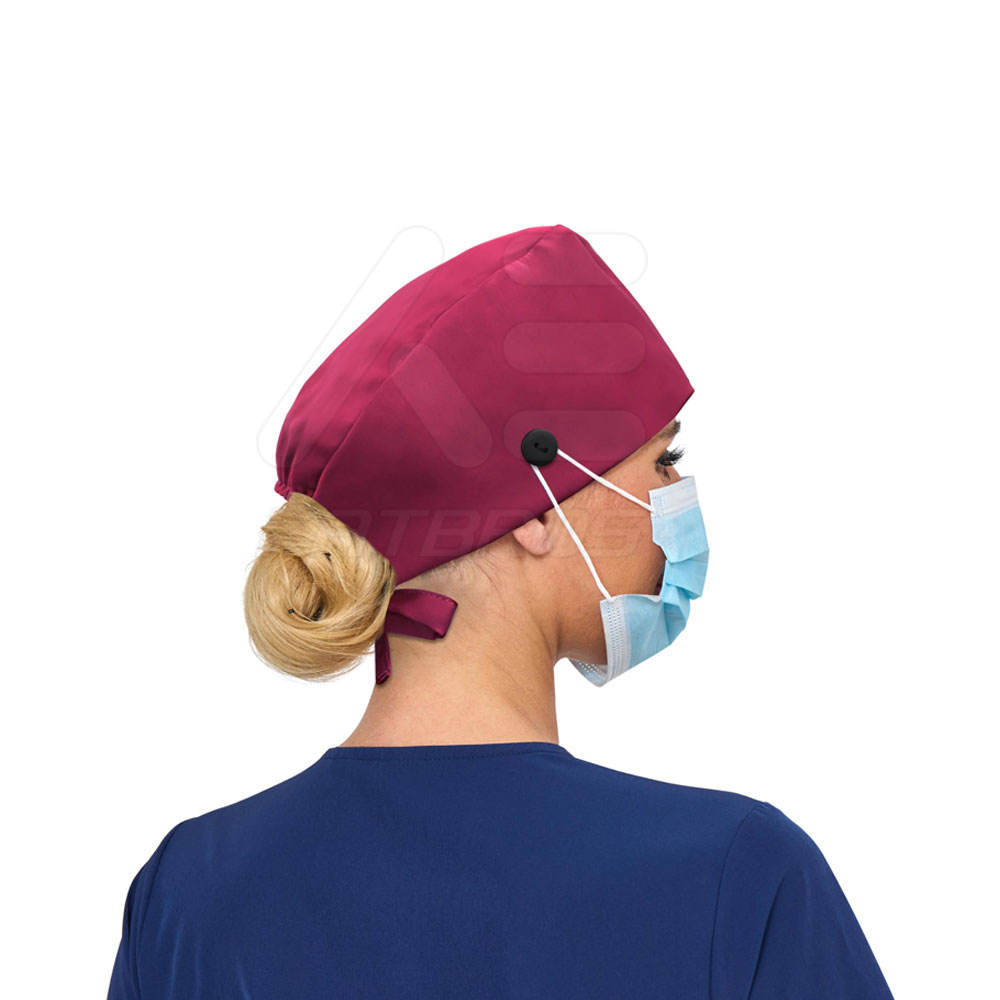 Dynamic Wine Red Nurse Hat