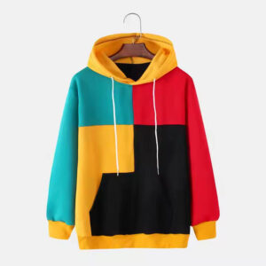 Retro Color block Hoodie Bold & Energetic