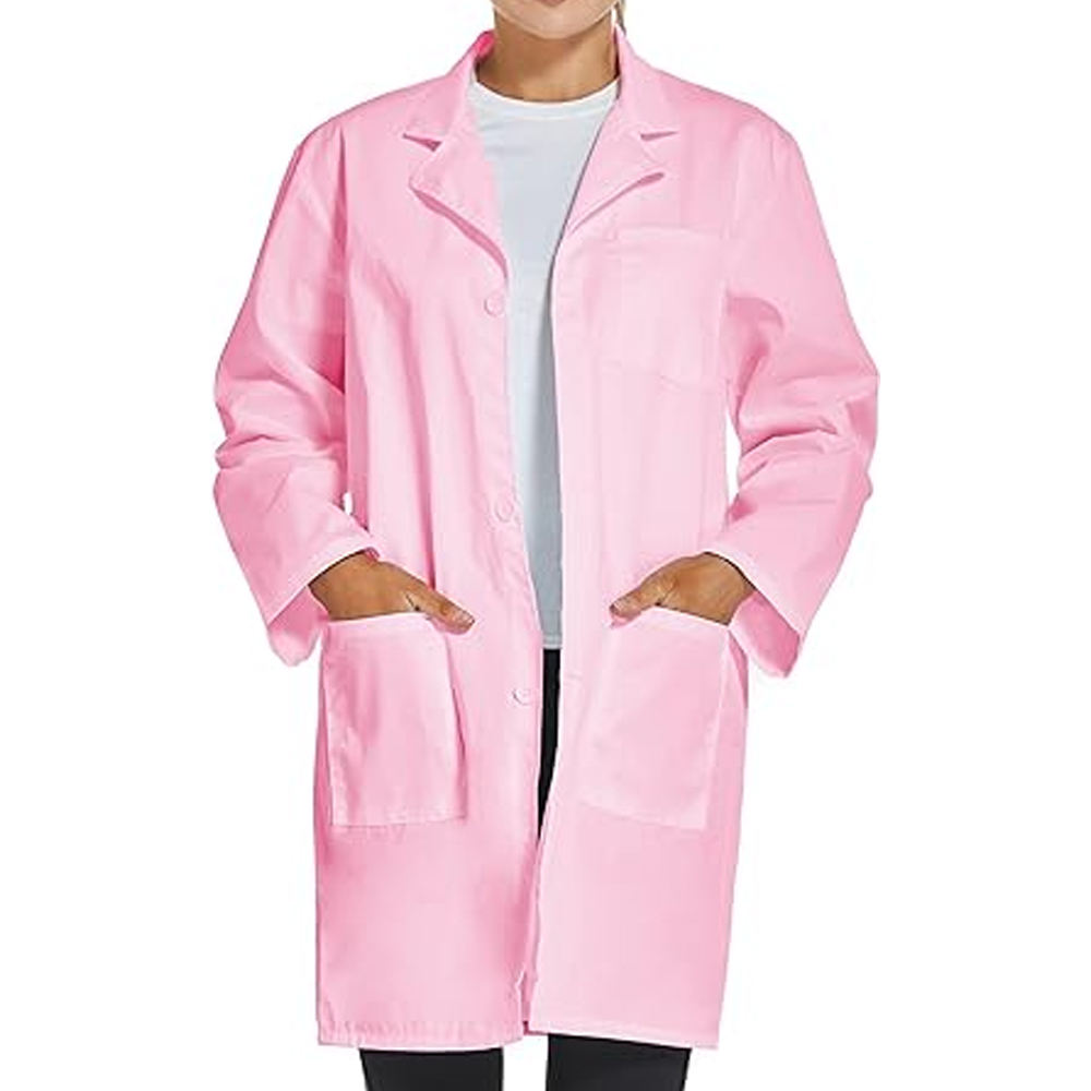 Pink Lab Coat Brighten Your Professional Look