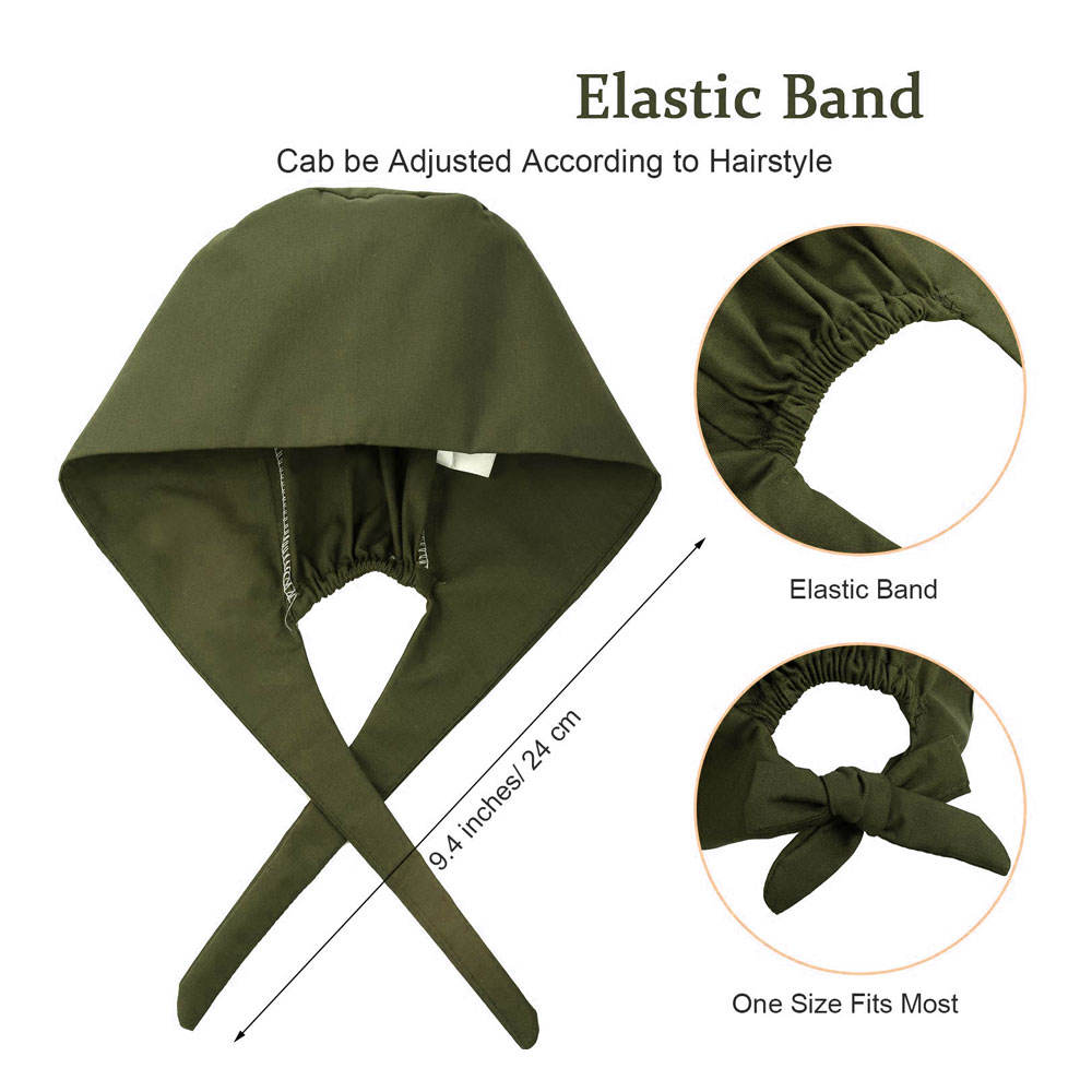 Bold Olive Green Nurse Hat Empower Your Shift - Image 4