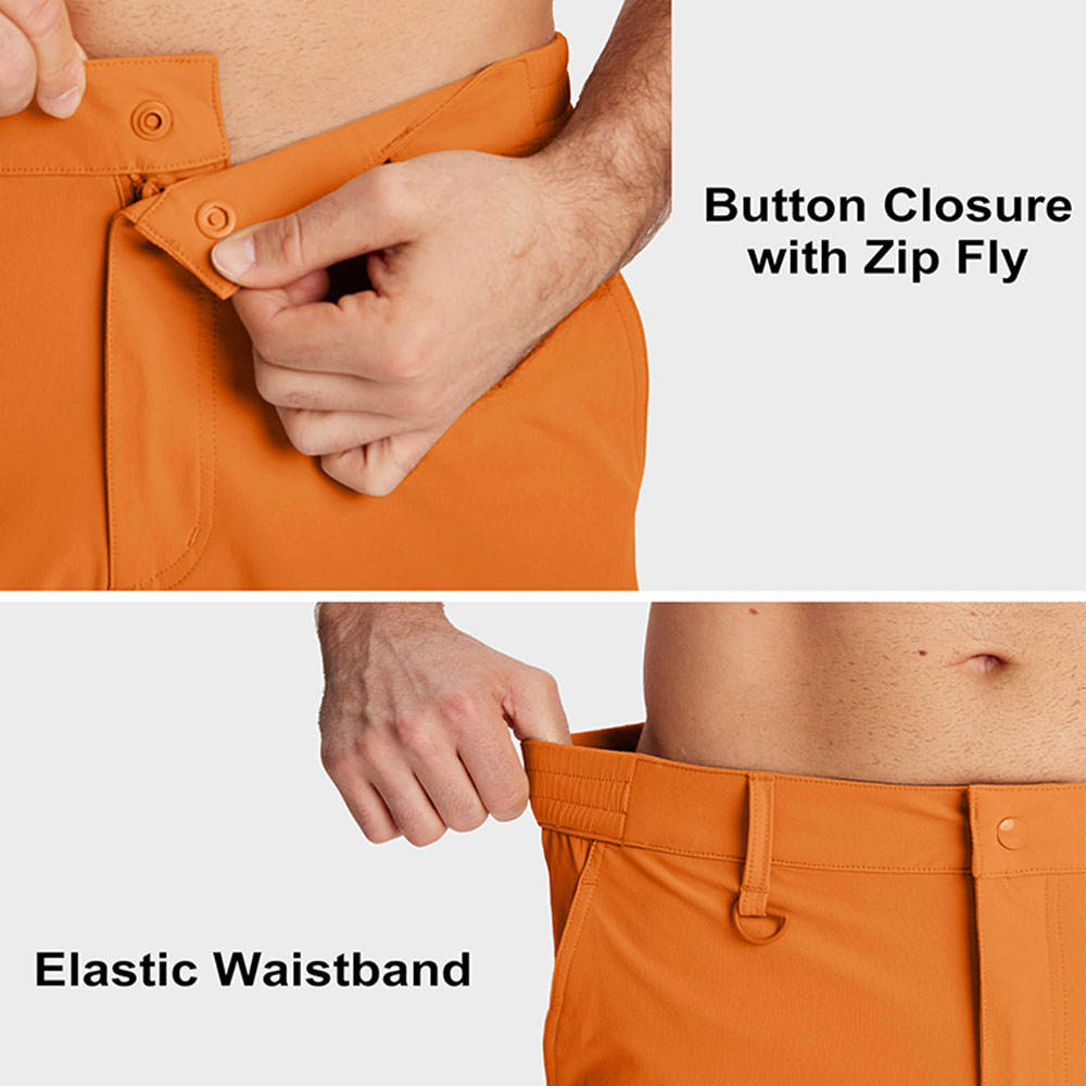 Vibrant Orange Adventure Shorts Ultimate Comfort - Image 4