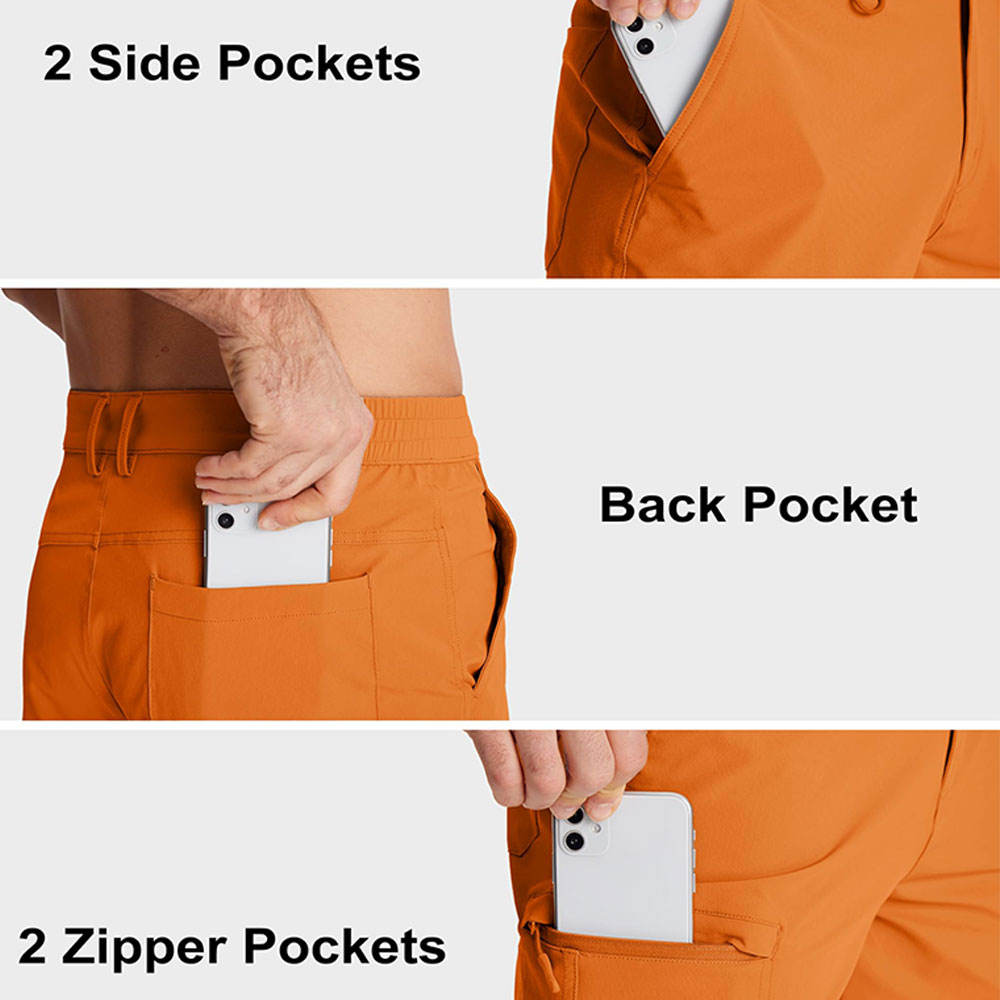 Vibrant Orange Adventure Shorts Ultimate Comfort - Image 5