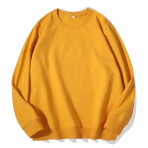 Vibrant Mustard Yellow Crewneck Sweatshirt-Stylish