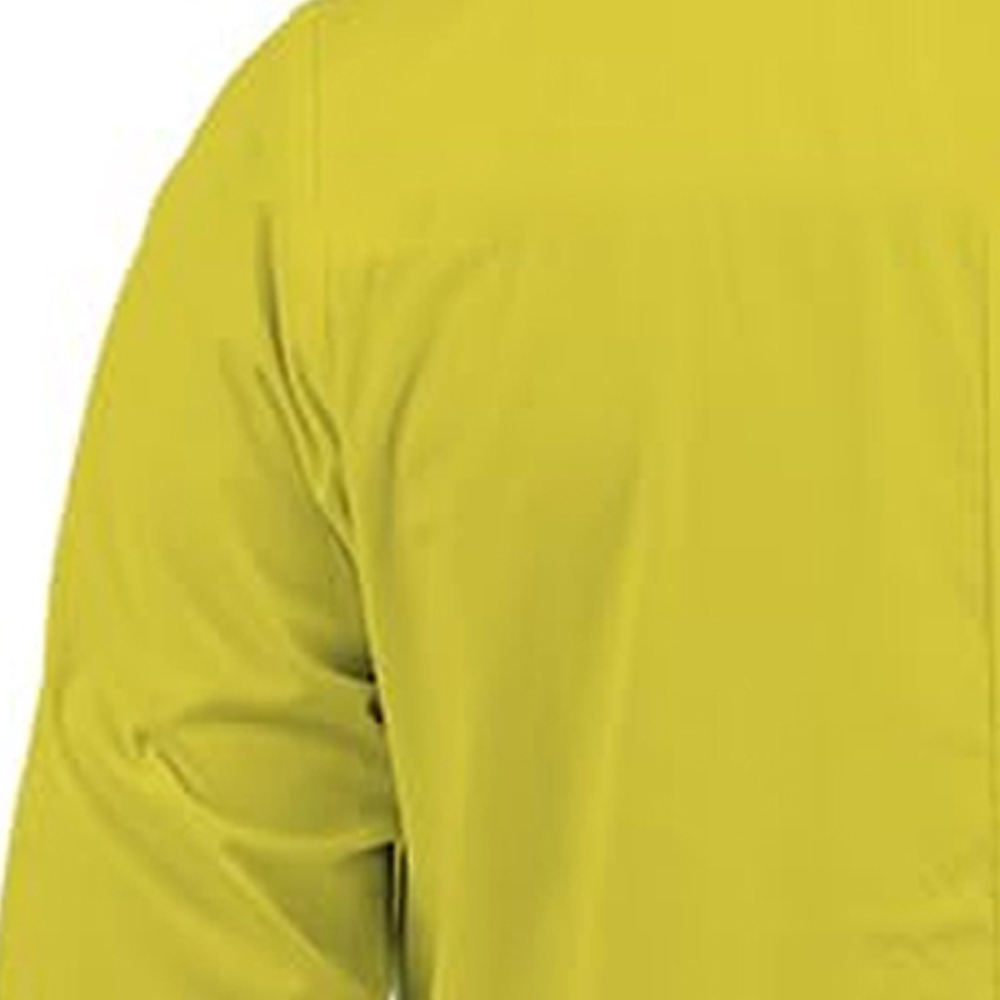 Bold Yellow Men Lab Coat Stand Out with Confidence