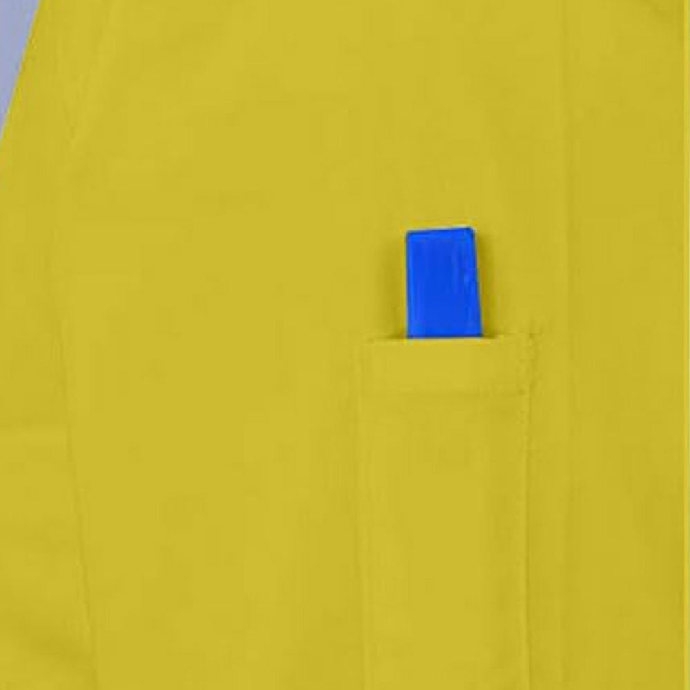 Bold Yellow Men Lab Coat Stand Out with Confidence - Image 6
