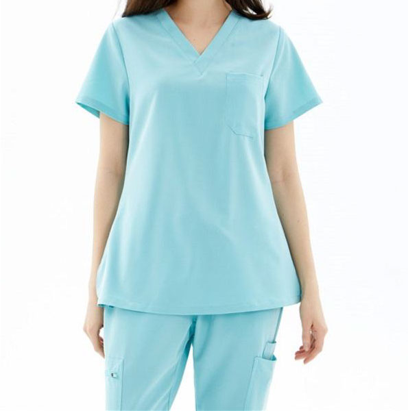 Elite Aqua Blue Scrub Set Radiate Confidence