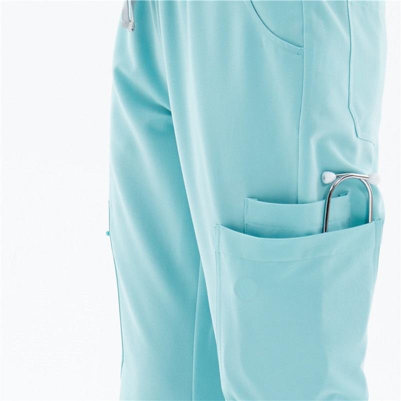 Elite Aqua Blue Scrub Set Radiate Confidence