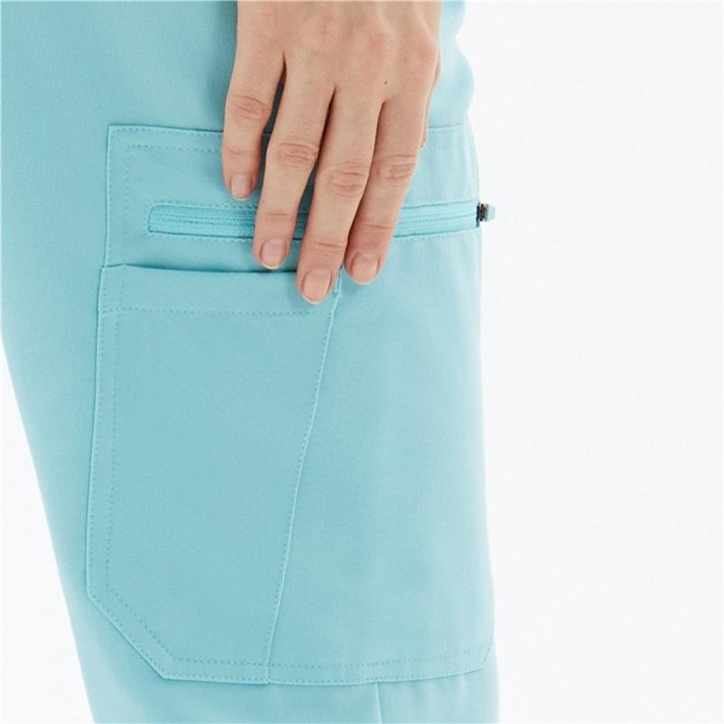 Elite Aqua Blue Scrub Set Radiate Confidence - Image 4
