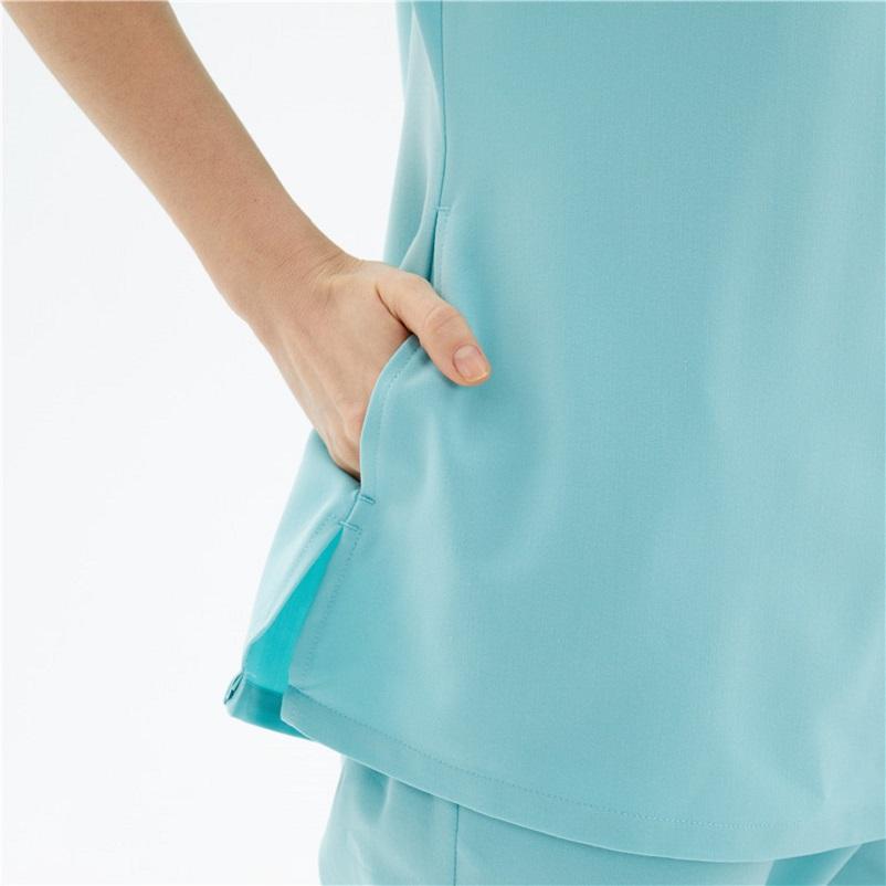 Elite Aqua Blue Scrub Set Radiate Confidence - Image 5