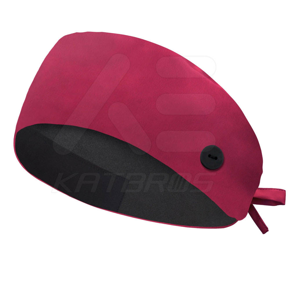 Dynamic Wine Red Nurse Hat