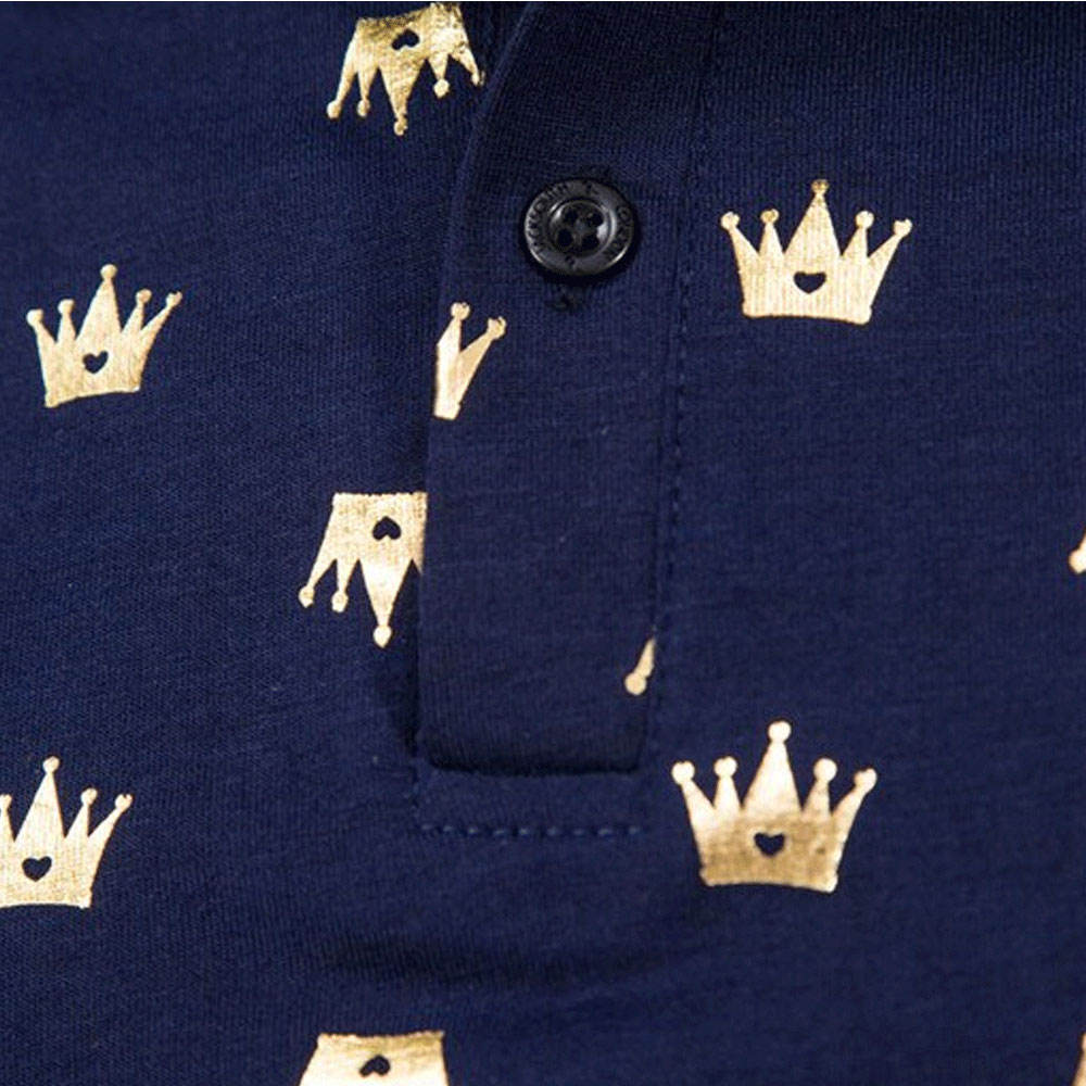 Regal Crown Print Polo with Bold Elegance - Image 5