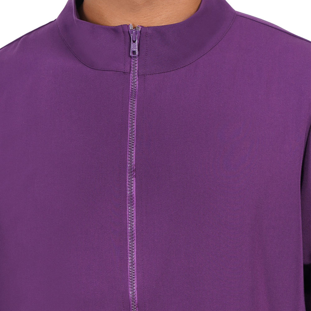 Bold Essence Purple Scrub Jacket - Image 3