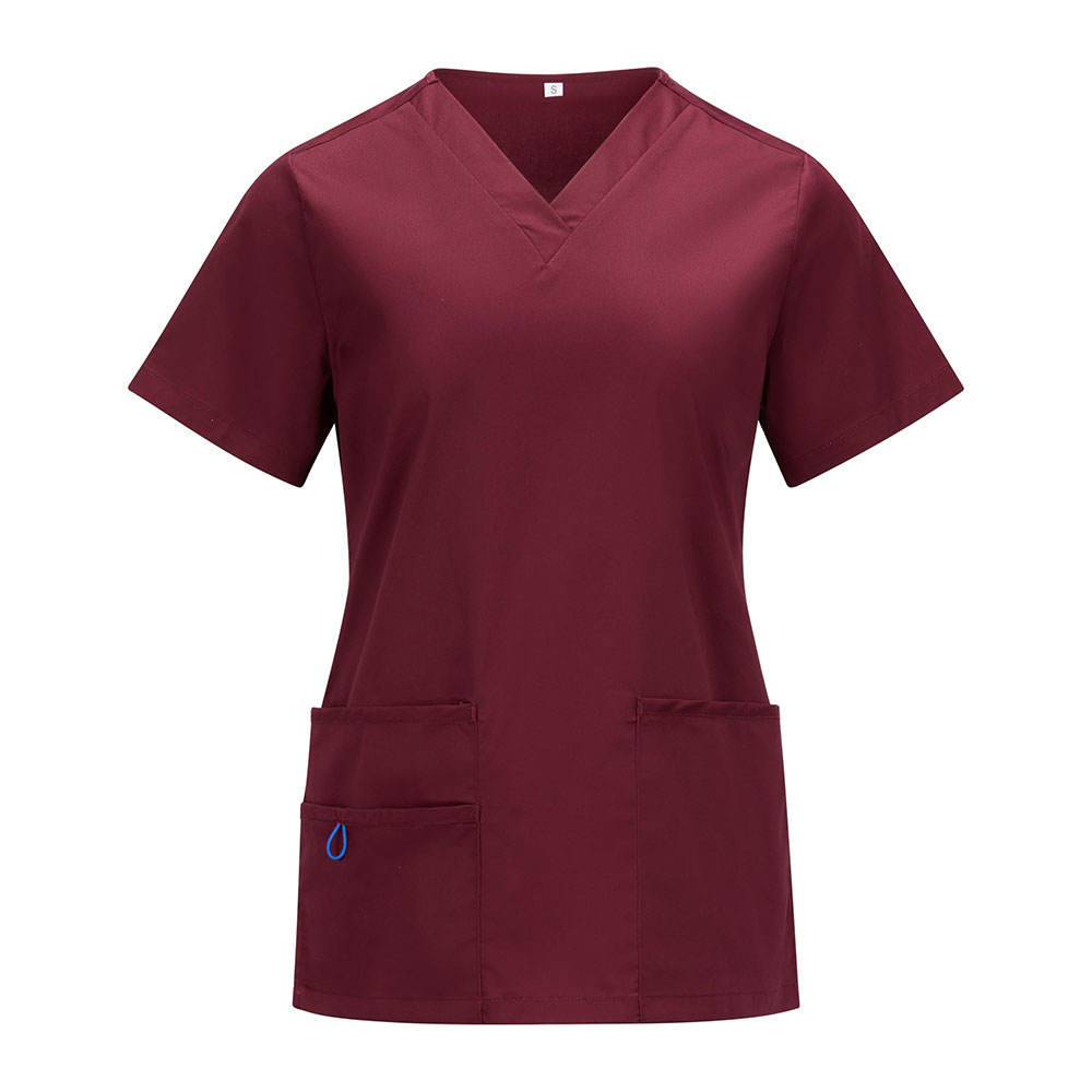 Cherry Red Reliable Scrub Top
