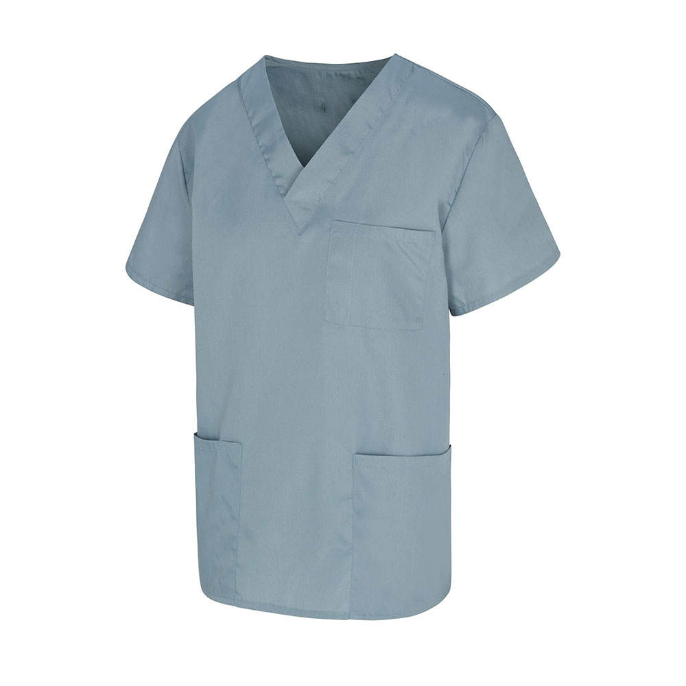 Reliable Steel Blue Scrub Top - Image 2