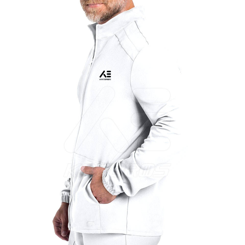 Brilliant Strength White Scrub Jacket - Image 4