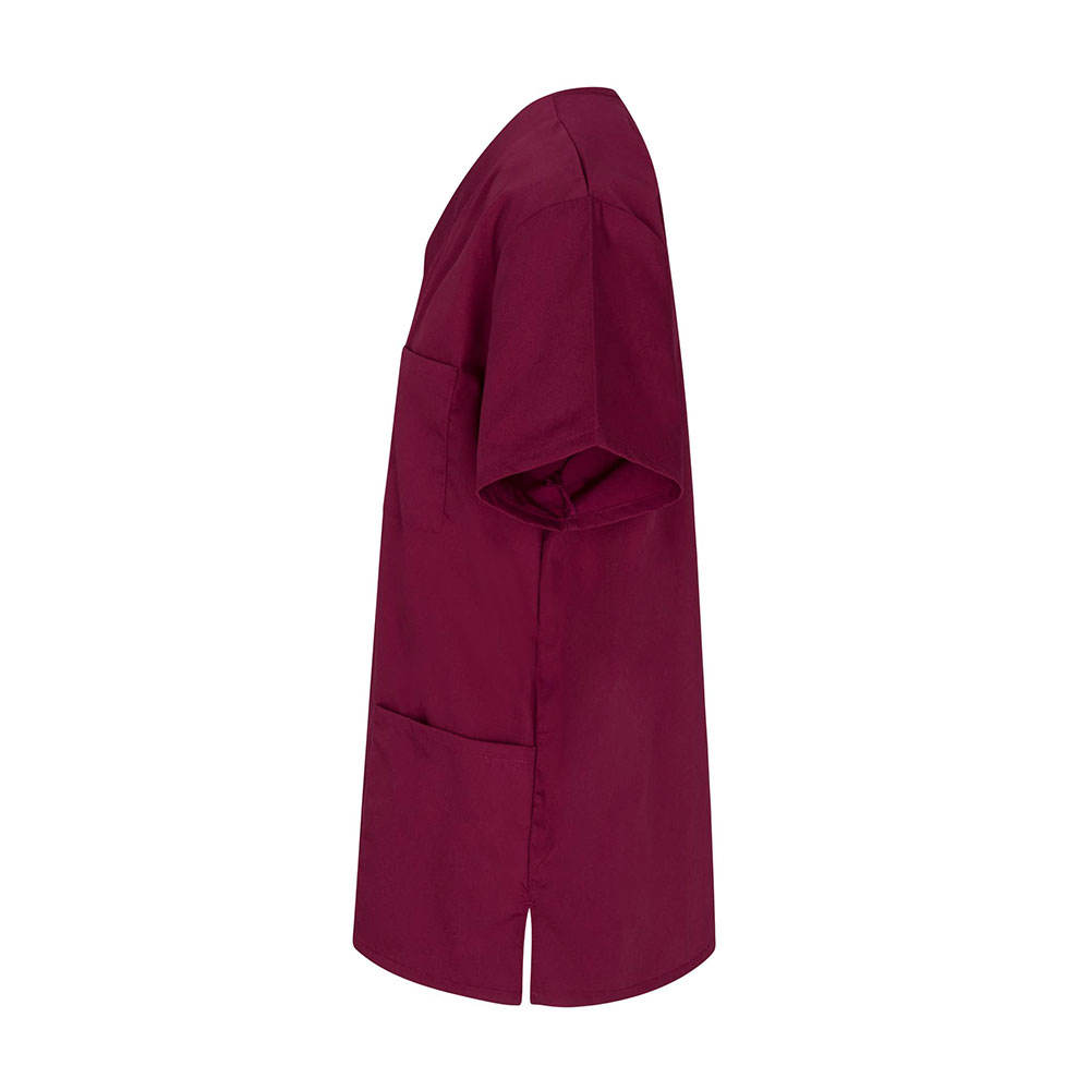 Burgundy Comfortable Scrub Top - Image 3