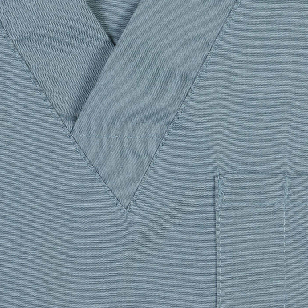 Reliable Steel Blue Scrub Top