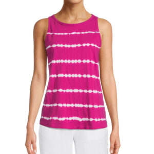 Flair Pink Stripe Tank Top