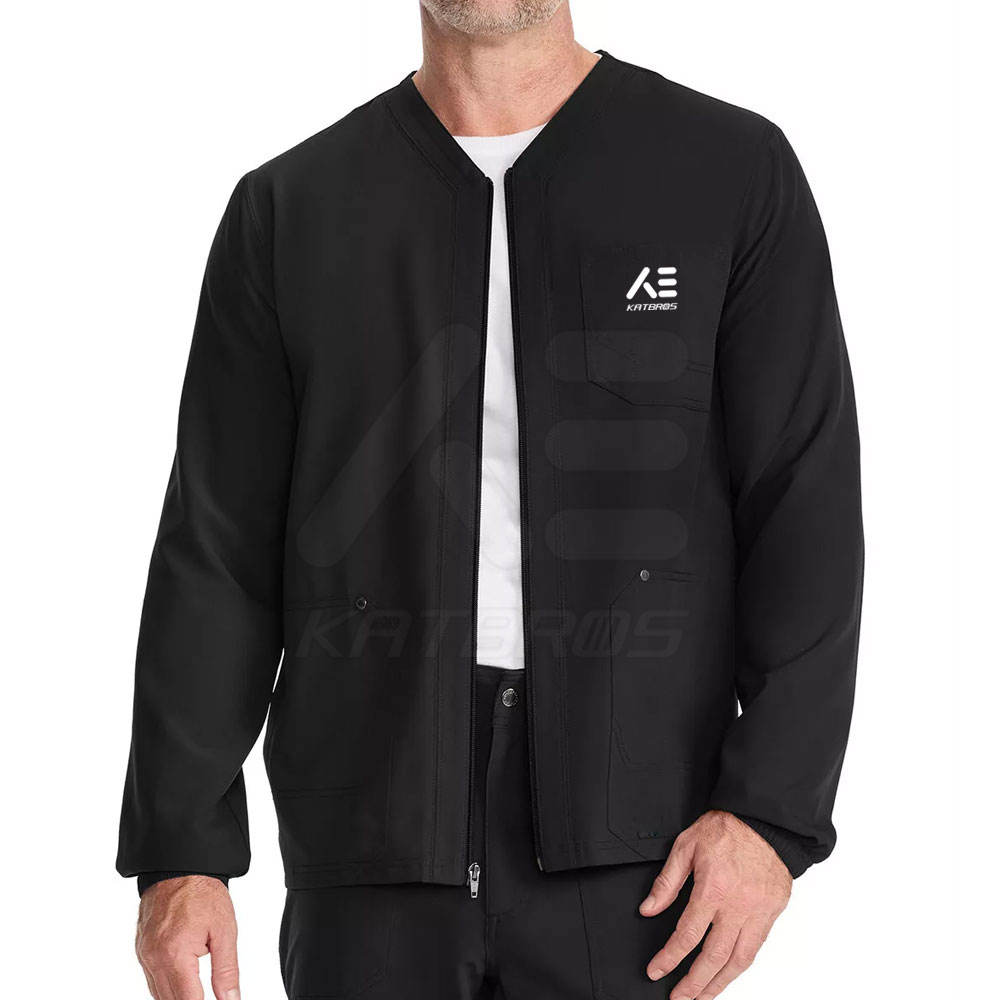 Bold Force Black Scrub Jacket