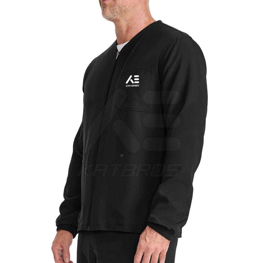 Bold Force Black Scrub Jacket