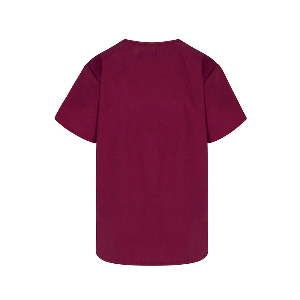 Burgundy Comfortable Scrub Top - Image 4
