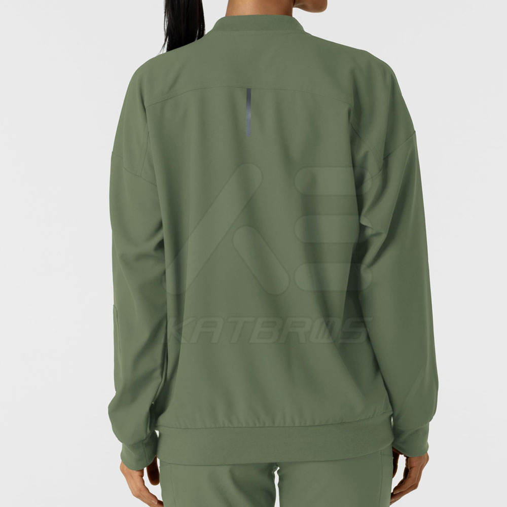 Ever Strong Olive Scrub Jacket