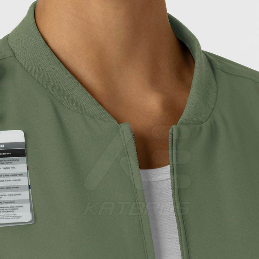 Ever Strong Olive Scrub Jacket - Image 4