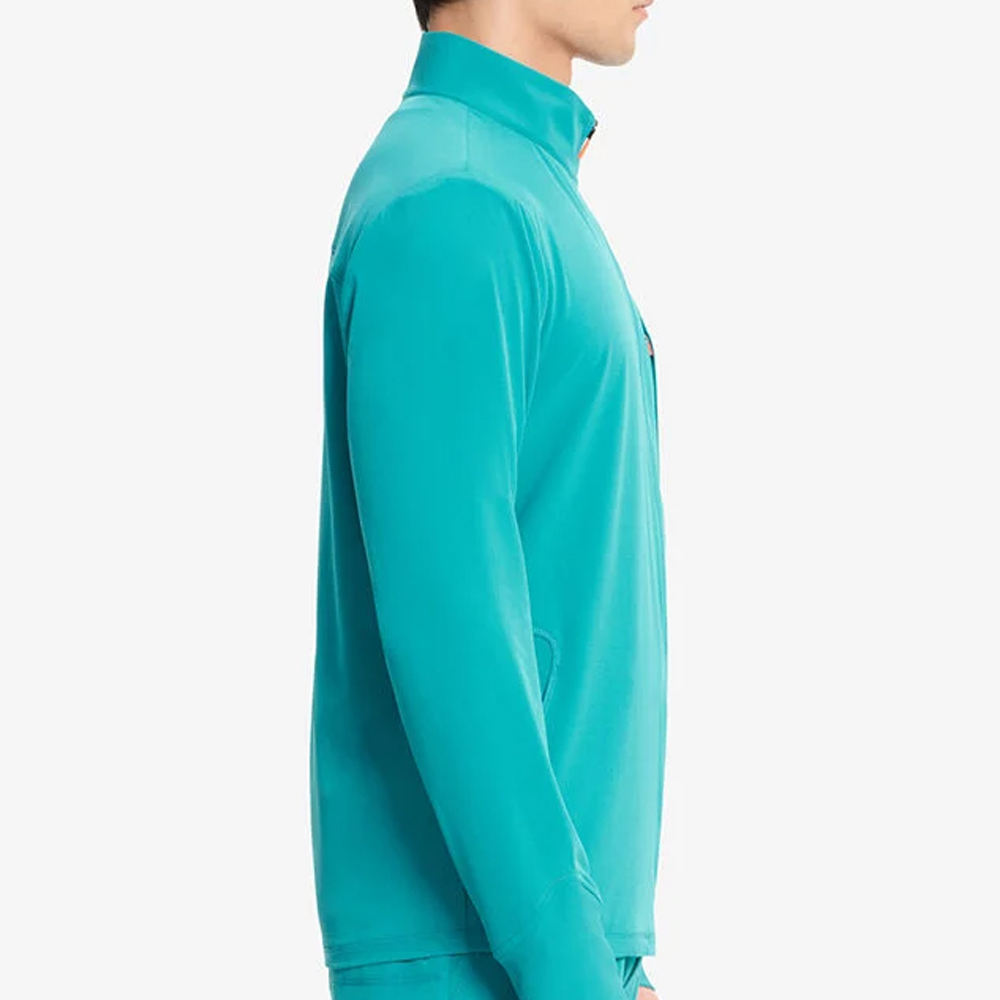 Bold Vitality Teal Scrub Jacket - Image 4