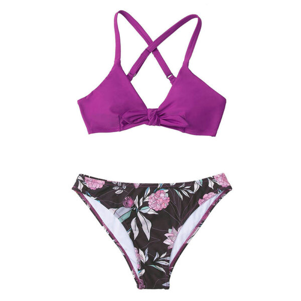 Alluring Tropical Print Bikini