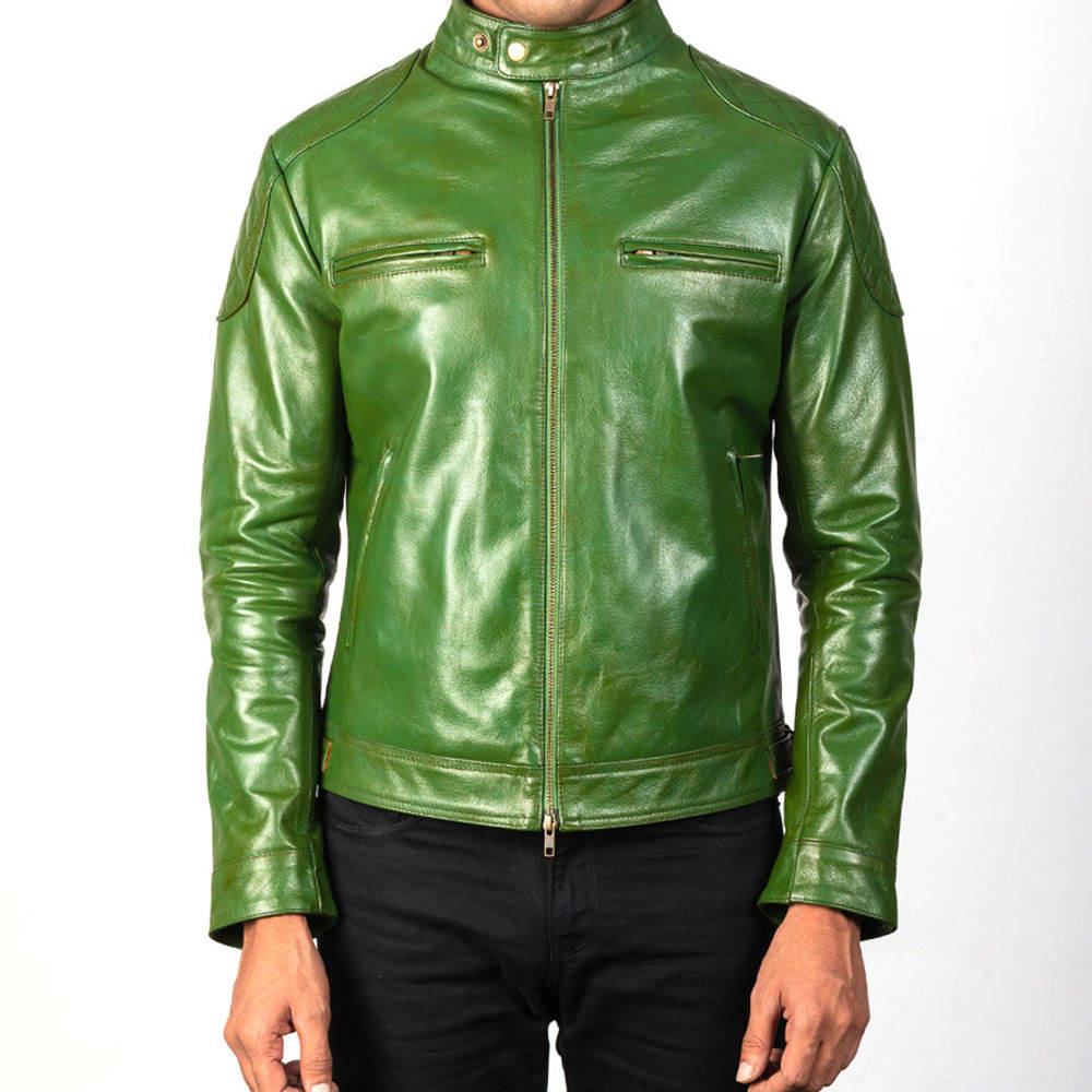 Savage Green Leather Jacket