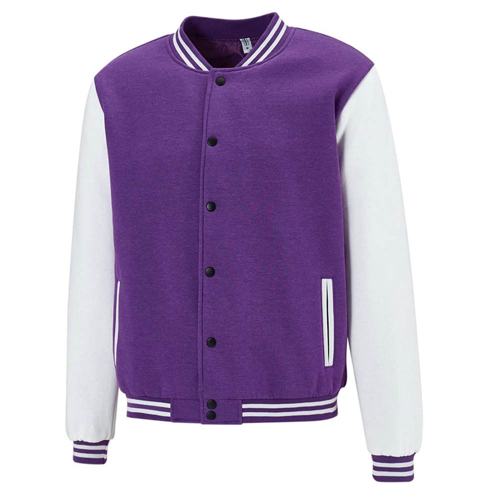 Vibrant Ultimate Purple Varsity Jacket - Image 2
