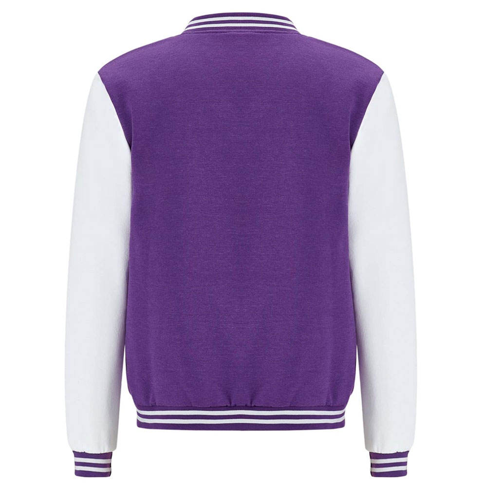 Vibrant Ultimate Purple Varsity Jacket - Image 3