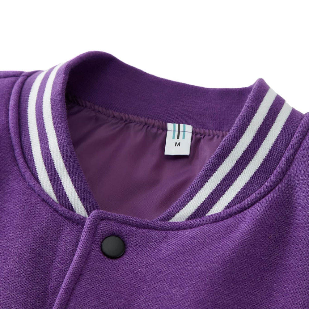 Vibrant Ultimate Purple Varsity Jacket - Image 4