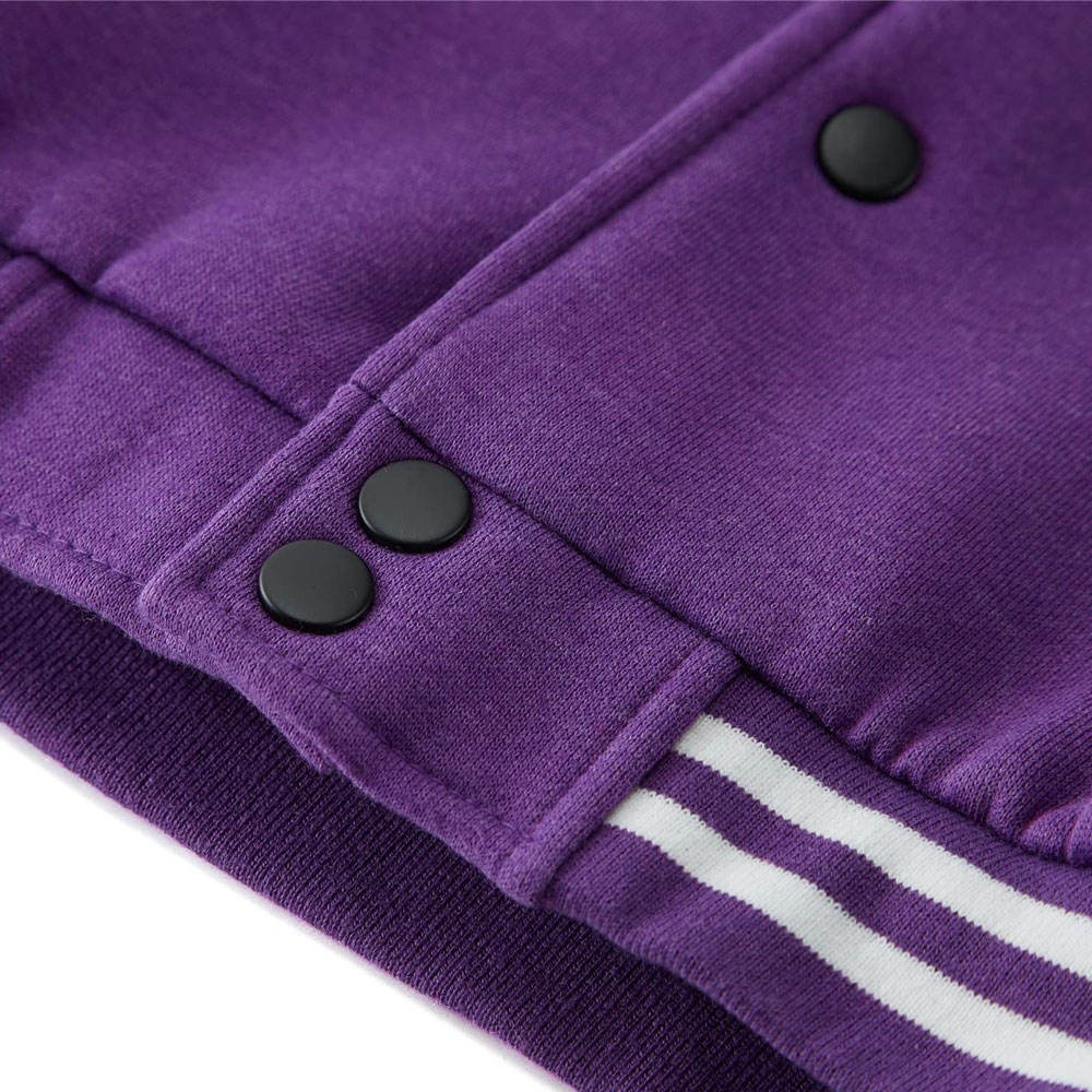 Vibrant Ultimate Purple Varsity Jacket - Image 5