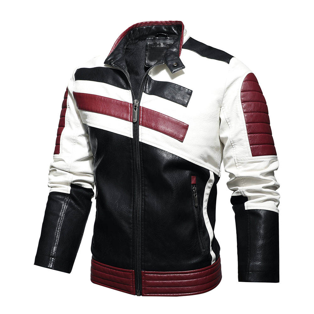 Prestige Striped Leather Jacket