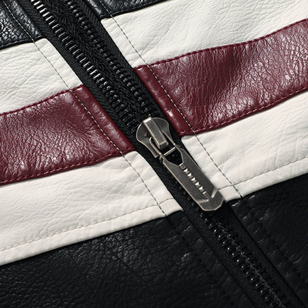 Prestige Striped Leather Jacket
