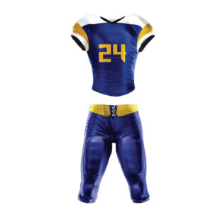 Elite Force Blue and Gold Football Uniform