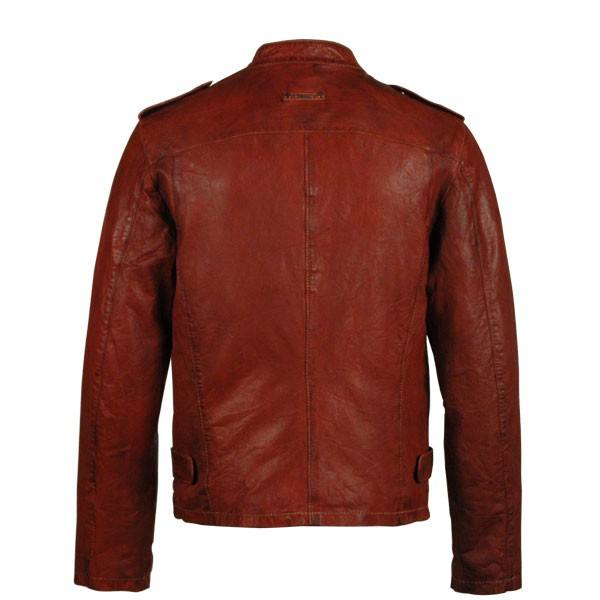 Legendary Maroon Leather Jacket - Image 4